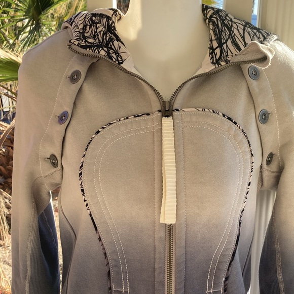 Lululemon Size 4 Special Edition Jacket Sweater Vest Detachable Sleeves Dip Dyed - Picture 2 of 12